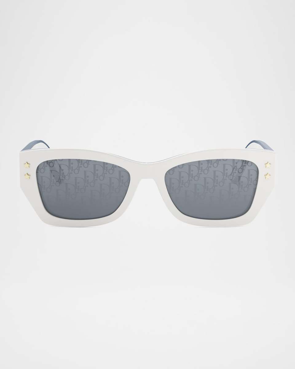 DiorPacific Two-Tone Square Sunglasses